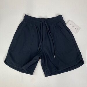 Athleta‎ Farallon Midi Shorts Lounge Drawstring Pockets Black Size SP